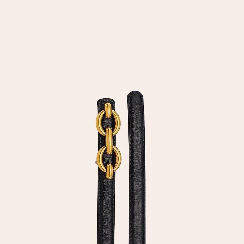 Ceinture fine Sienna - Cuir