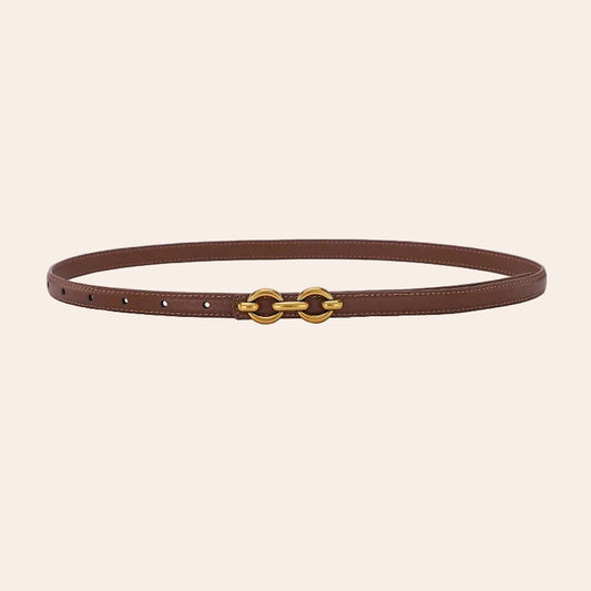 Ceinture fine Sienna - Cuir